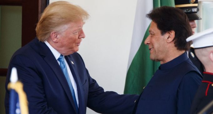 PM Imran Khan with President Trump
